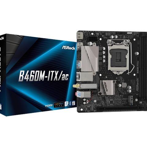 Asrock B460M-ITX/AC hovedkort med Intel i5 10600k CPU/32GB DDR4 RAM