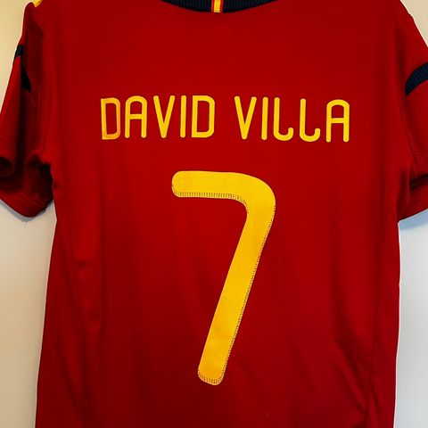 EM 2012 David Villa 7 forballskjorte Small