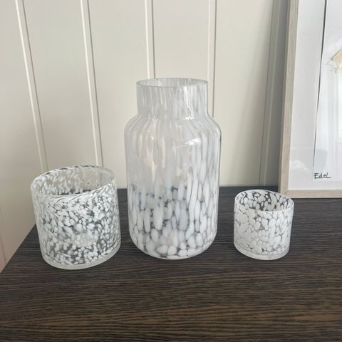 Vase og lysholdere