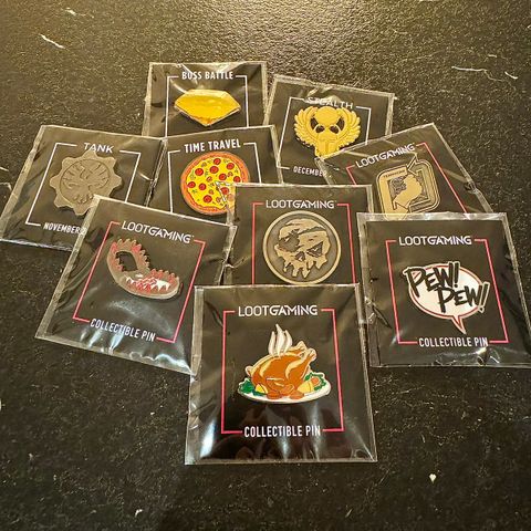 Gaming pins