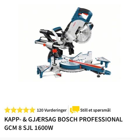 Bosch GCM 8 SJL kappsag