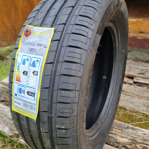 1 stk ubrukt Minerva 225/55r16 99W XL