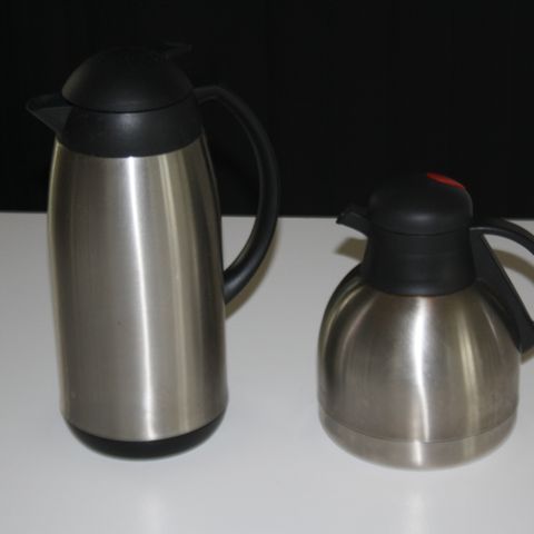 2 stk Kaffekanner i aluminium