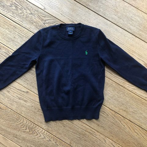 Lekker Polo Ralph Lauren tynn genser i 100% bomull str 6 år