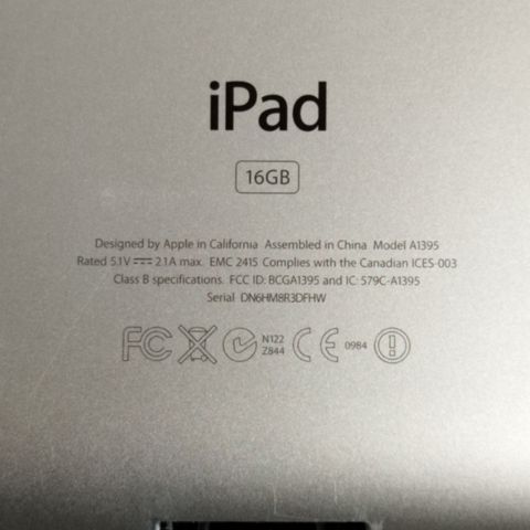 iPad 2 mod A1395 som ikke starter  selges 200kr