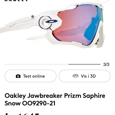 Oakley Jawbreaker prism