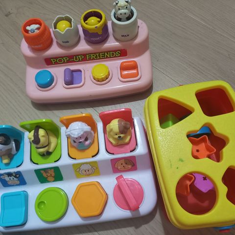 Shape and 2 pop up toys