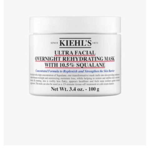 Helt ny Kiehl’s Ultra facial overnight rehydrating mask with 10.5% squalane