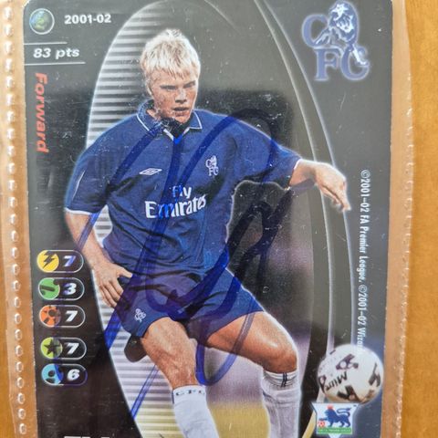 Gudjohnsen Chelsea autograf