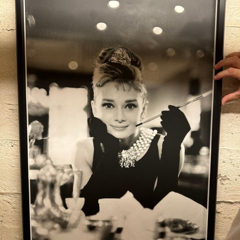 Stort bilde av Audrey Hepburn