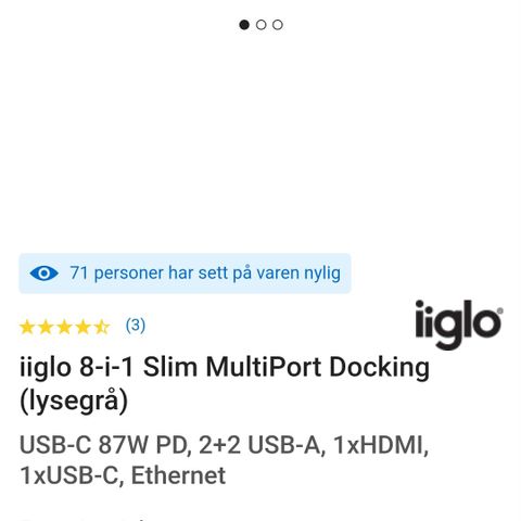 iiglo dokkingstasjon