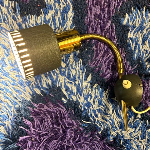 Vintage vegglampe / sengelampe fra 60-tallet | Retro