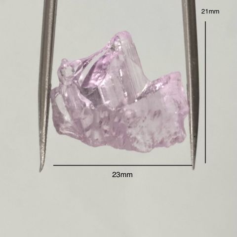 Rå kunzitt 16,00ct Pakistan (steiner) (mineraler)