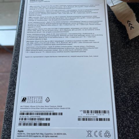 Iphone 15 pro Max 256gb