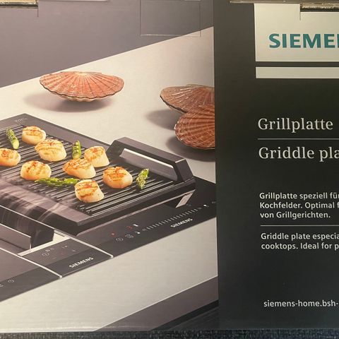 Ubrukt/ny  Siemens grillplate HZ390522 til salgs