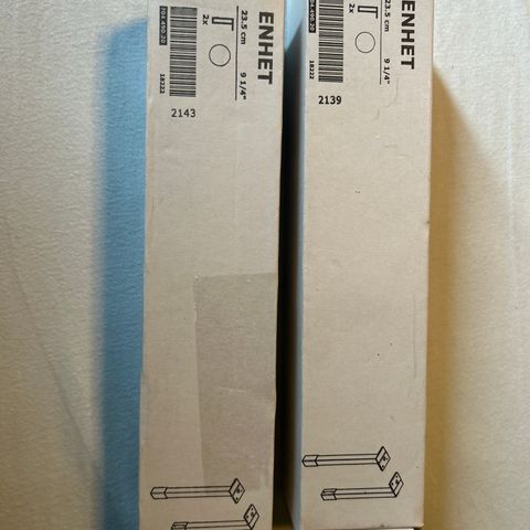 Ikea enhet ben til skap, hvit, 23,5 cm