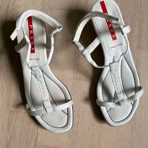 Prada sport hvit sandal