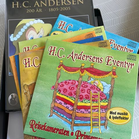 Eventyrsertt med dvd, cd og kort fra H.C.Andersen