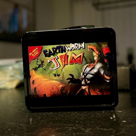 Spillkarakteren Earthworm Jim matboks