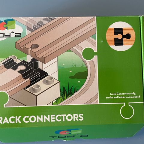 Toy2 track connectors basic pack medium 21 deler / duplo /brio & ikea togskinner