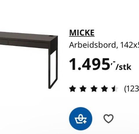 IKEA Micke skrivepult