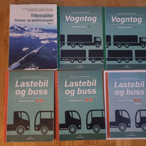 Bøker til Lastebil og buss/Vogntog Yrkessjåfør opplæringen