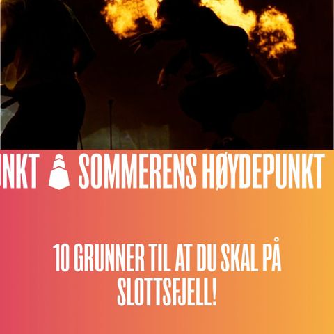 2 billetter til Slottsfjellfestivalen! Torsdag 11 juli! Krever OBOS medlemskap