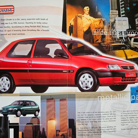 Citroën Saxo EASTcoast, brosjyre selges