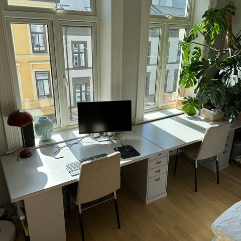 Dobbelt skrivebord - IKEA Klimpen