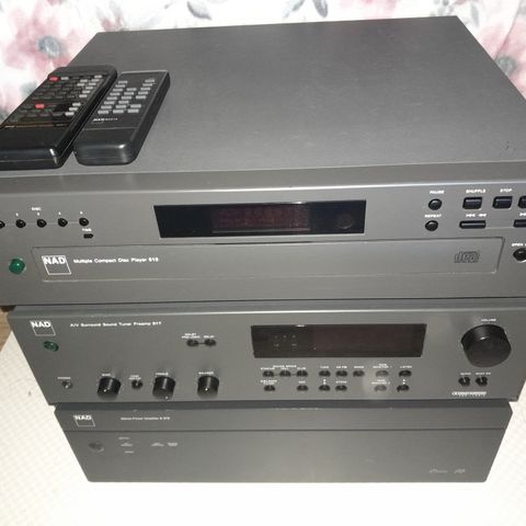 Nad forsterker, Nad receiver, Nad cd-veksler ( 5 Cder)