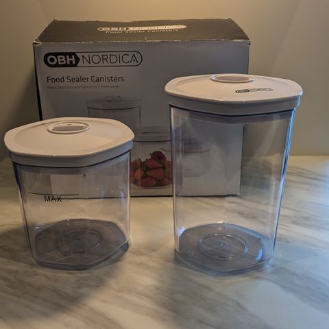 OBH Nordica Food Sealer Canisters