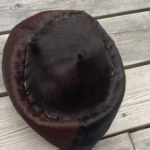 Vintage hatt/lue korthåret pels