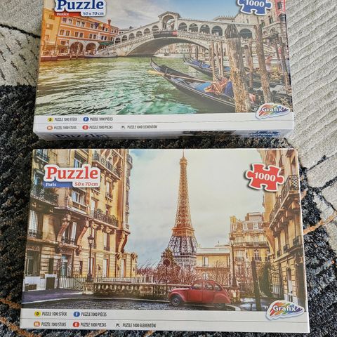 NY !!! NY !!! 2stk. puzzle 1000 brikker