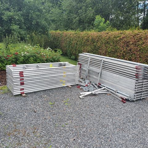 Stillas aluminium 66 m2