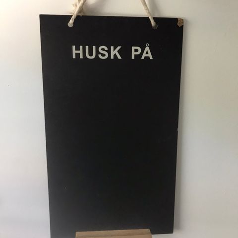 Husk på tavle