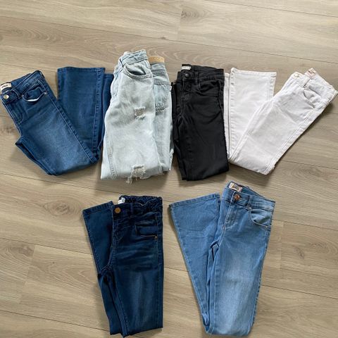 Jeans til jente 8-10 år.