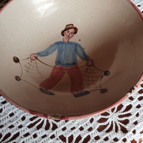 Eldre keramikkbolle fra Schneider & Knudzen