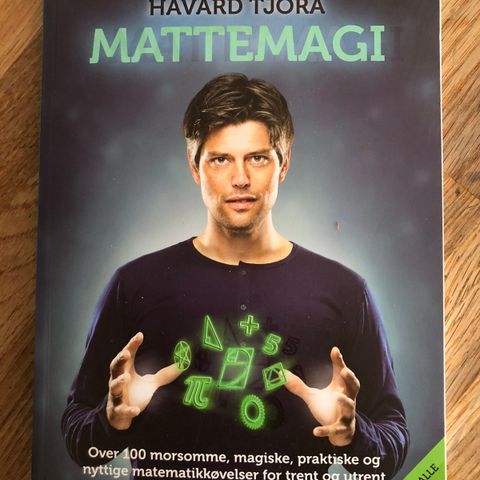 «Mattemagi» av Håvard Tjora, ny bok, selges 150,-