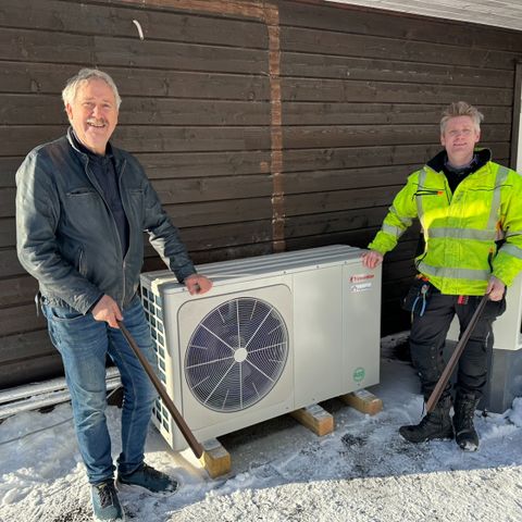 Inventor luft til vann varmepumpe 8 kW