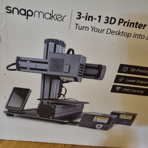 Snapmaker 1.0, 3 i 1, fres, 3D-printer og laser