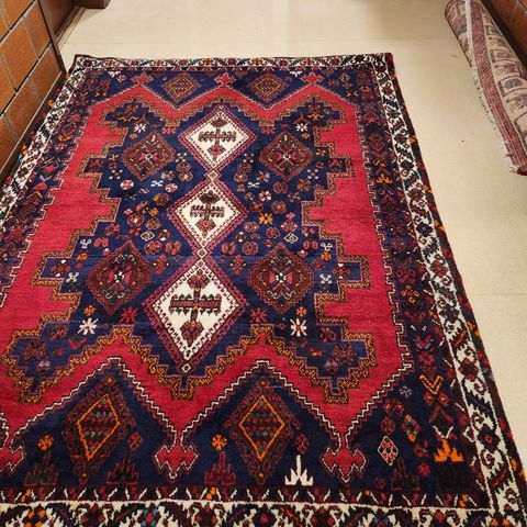 Vintage Persisk håndknyttet teppe Afshar 160x225cm