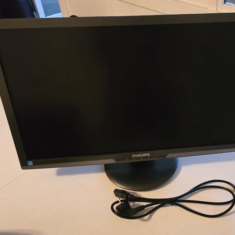 Philips 27" Pc Monitor full hd med strømkabel