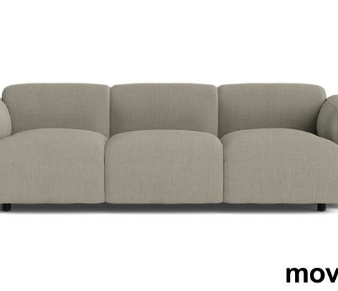 3-seter sofa i beige stoff fra Normann Copenhagen, modell Swell, NY / UBRUKT