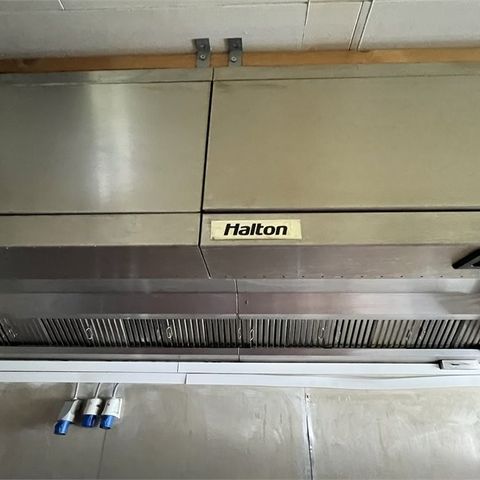 Halton Storkjøkken ventilator med avsugs vifte komplett.