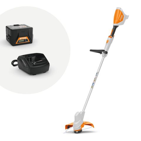 Stihl Gresstrimmer FSA 57 m/batteri og lader.