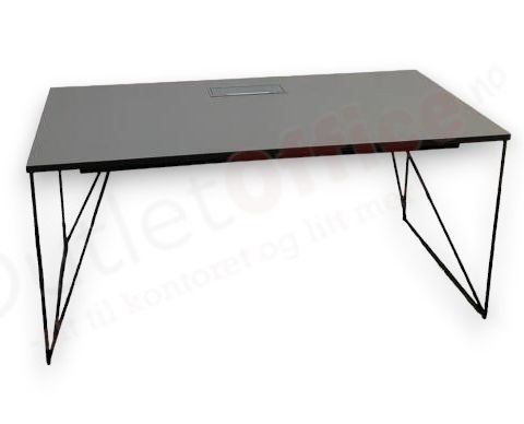 10 stk -Air Skrivebord 160x80cm mørk grå - BRUKTE KONTORMØBLER