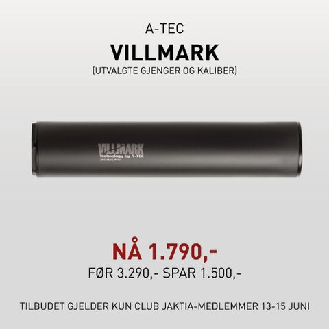 A-Tec Villmark Lyddemper maks 6,5 15/1 gjenger