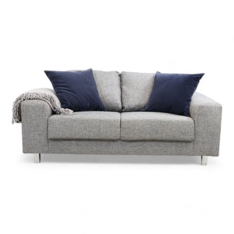 Fri Frakt | Nyrenset | Lys grå 2-seter sofa