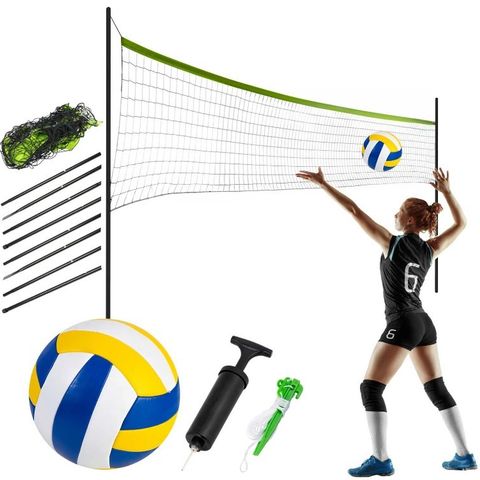 Nett og ramme for volleyball og badminton 570cm