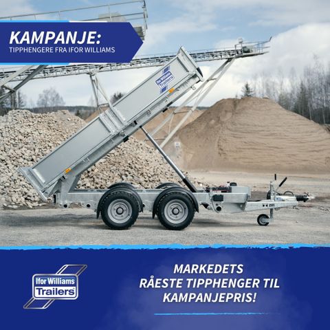 Ifor Williams TT 3017 PROFF tipphenger -KAMPANJE 116.300,- + MVA